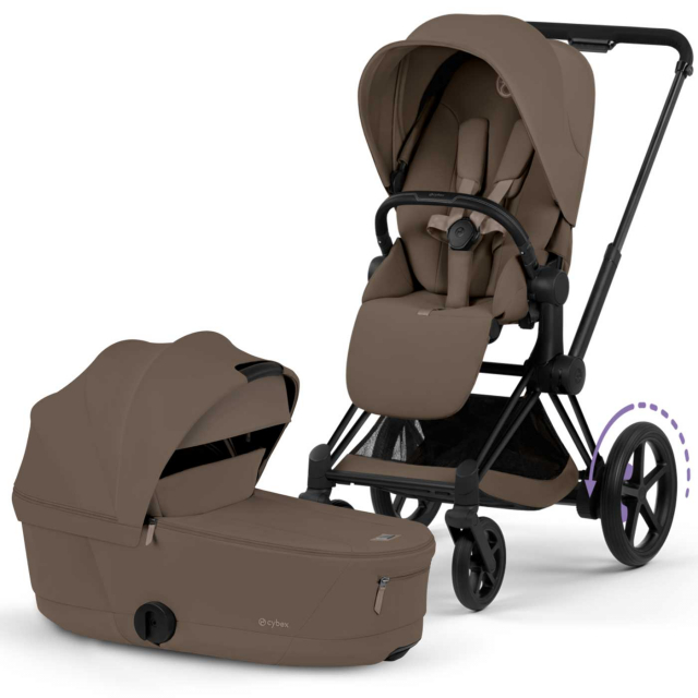 Cybex E-Priam 2026 Duovagn Matt Black/Coconut Brown