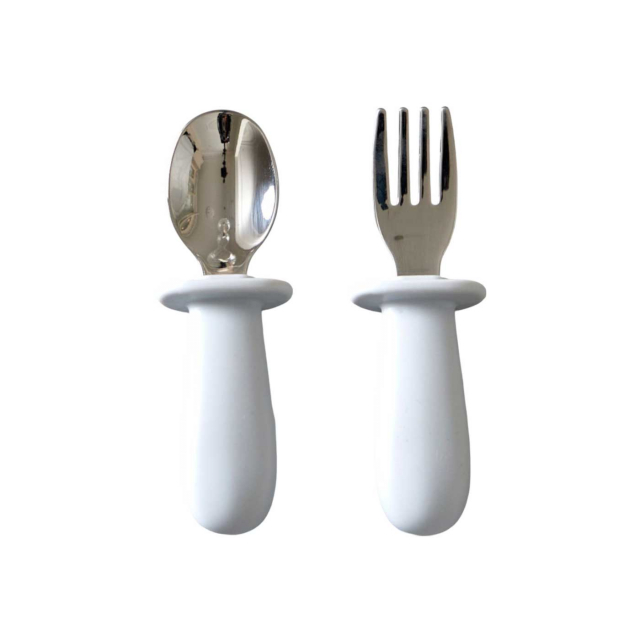 Jack o Juno Bestickset Baby Glacier Grey
