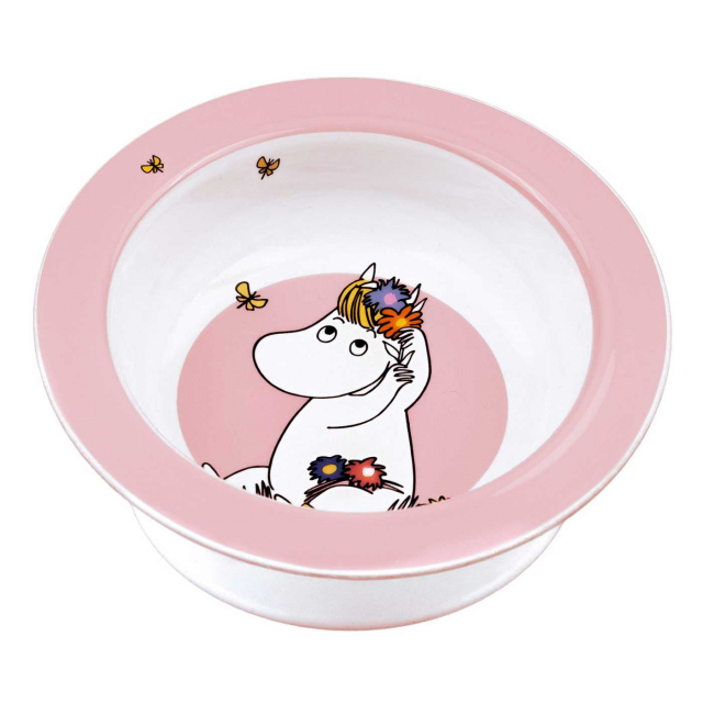 Mumin Äng Sugkoppstallrik Rosa