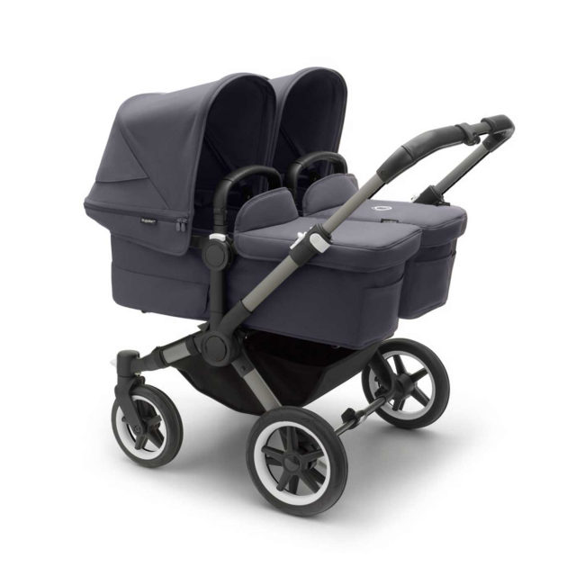 Bugaboo Donkey 5 Twin Tvillingvagn Graphite/Stormy Blue