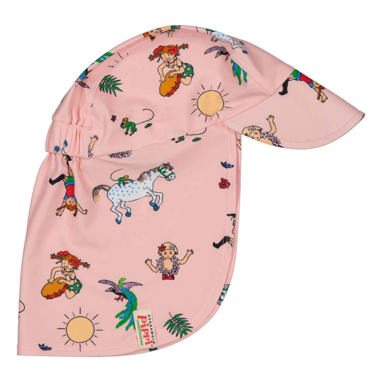 Geggamoja UV-Solkeps Pippi Långstrump Rosa i gruppen Barnkläder / Sol och bad / Solhattar hos Bonti (37660-PI-ROSA)