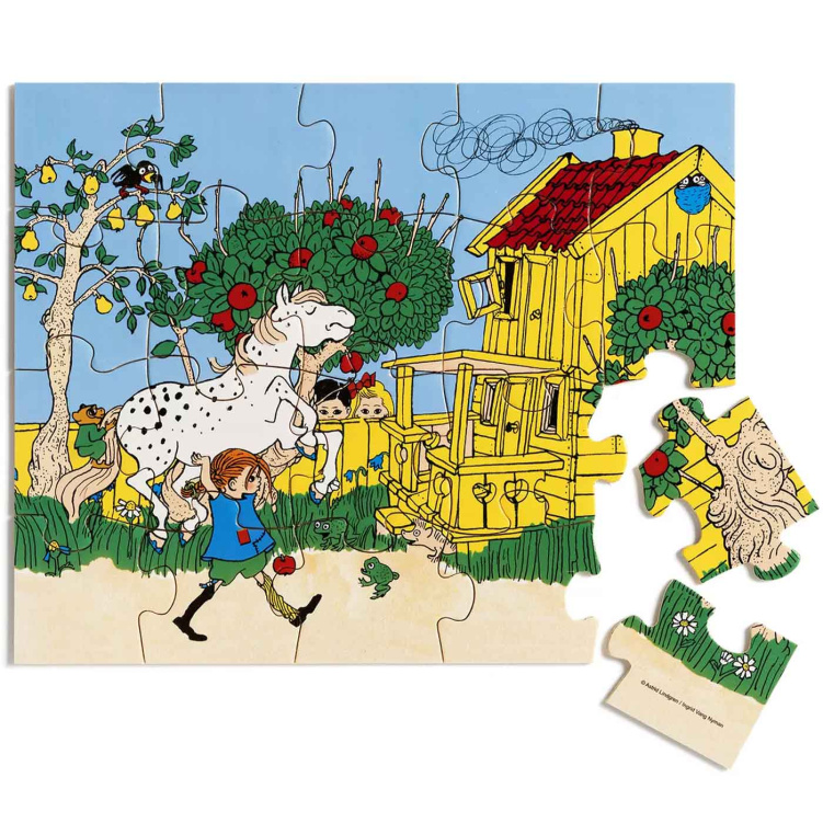 Pippi Träpussel 20 bitar i gruppen Leksaker / Spel och pussel / Alla pussel hos Bonti (999058930)