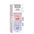 BIBS x Moomin Napp Colour Latex 2-Pack 0-6 mån Dreaming Baby Pink Mix i gruppen Babytillbehör / Nappar och tillbehör / Nappar 0-6 månader hos Bonti (BIBS11033101)