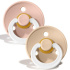 BIBS Napp Colour Night Latex 2-pack 18+ mån Blush/Vanilla i gruppen Babytillbehör / Nappar och tillbehör / Nappar 6 månader + hos Bonti (BIBS130243)