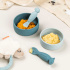 Done By Deer Pre-spoon Tiny Farm Blue 2-pack i gruppen Babytillbehör / Äta och mata / Bestick hos Bonti (DOBD1159042)