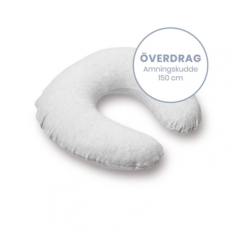 Doomoo Överdrag Amningskudde Melerad Grå i gruppen Mamma / Amning / Amningstillbehör hos Bonti (DOMO5400653007657)