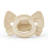 Elodie Binky Bow Napp Silikon 3+ mån Oat White i gruppen Babytillbehör / Nappar och tillbehör / Nappar 6 månader + hos Bonti (ELOD30103102208NA)