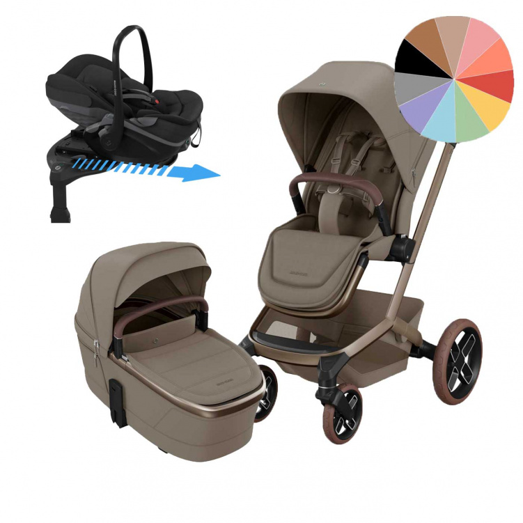 Maxi-Cosi Fame V2 Duovagn + Pebble Slide pro + Bas i gruppen Barnvagnar / Varumärken / Maxi-Cosi hos Bonti (SET-FameV24)