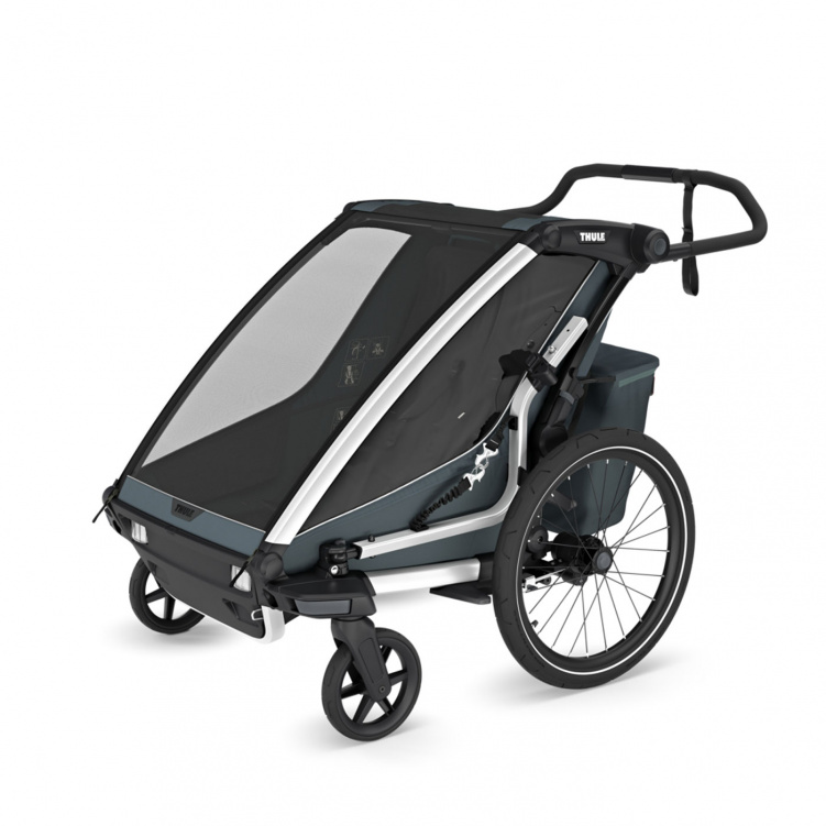 Thule Chariot Cross 2 Multisportvagn Double Dark Slate i gruppen Barnvagnar / Varumärken / Thule / Thule Chariot hos Bonti (THUL10201035)