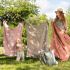 Vinter & Bloom Soft Grid Eko Gallerfilt Cloud Pink i gruppen Babytillbehör / Sova / Bädda för sommartider hos Bonti (VIBL40002-23)
