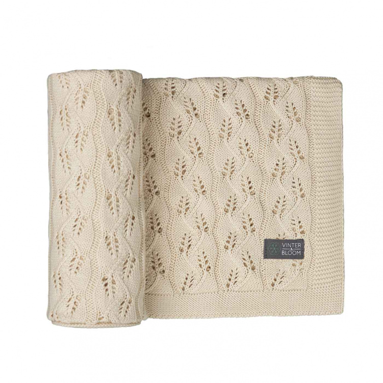 Vinter & Bloom Filt Moment EKO Linen Beige i gruppen Babytillbehör / Sova / Bädda för sommartider hos Bonti (VIBL40046-4)